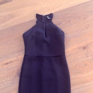 Forever 21. Black halter stretch cocktail dress.S.